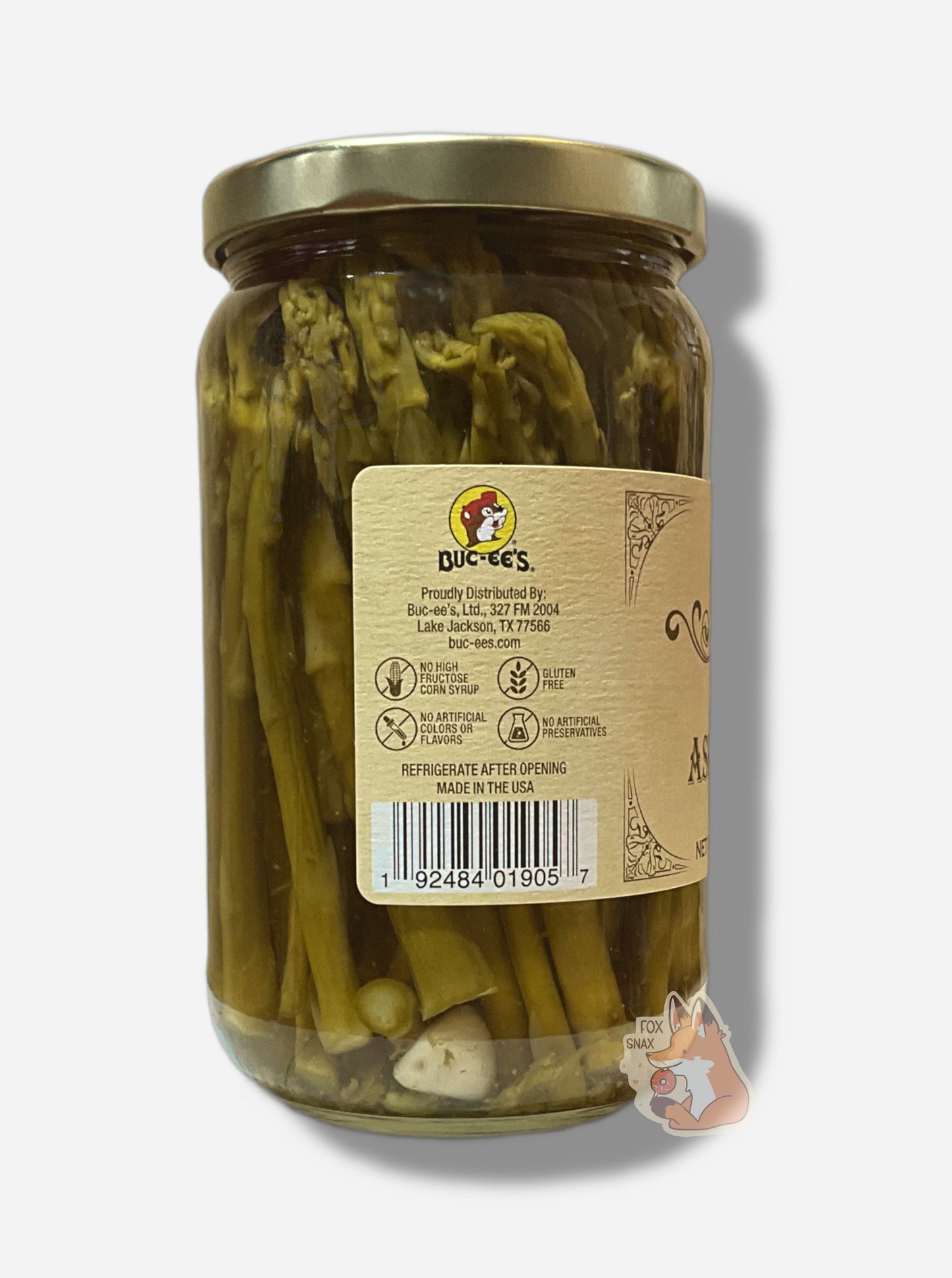 Asperges marinées premium de Buc-ee's