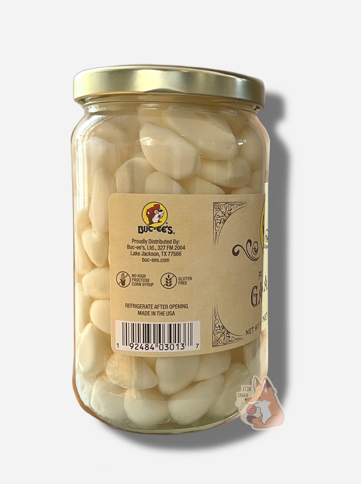 Ail mariné gourmet de Buc-ee's