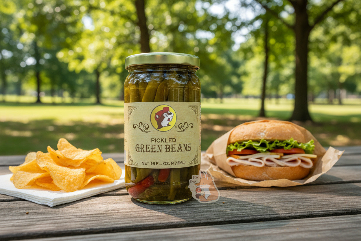 Haricots verts marinés premium de Buc-ee's