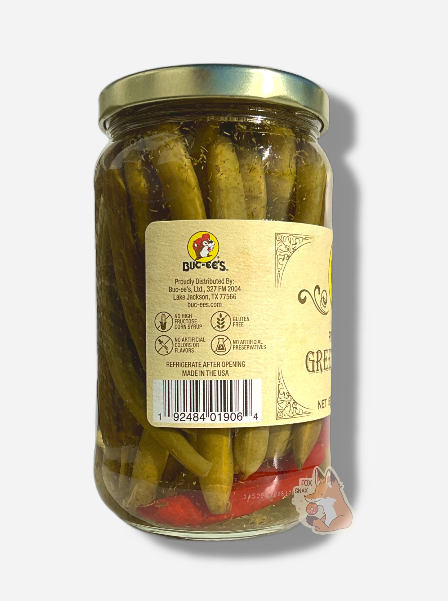 Haricots verts marinés premium de Buc-ee's