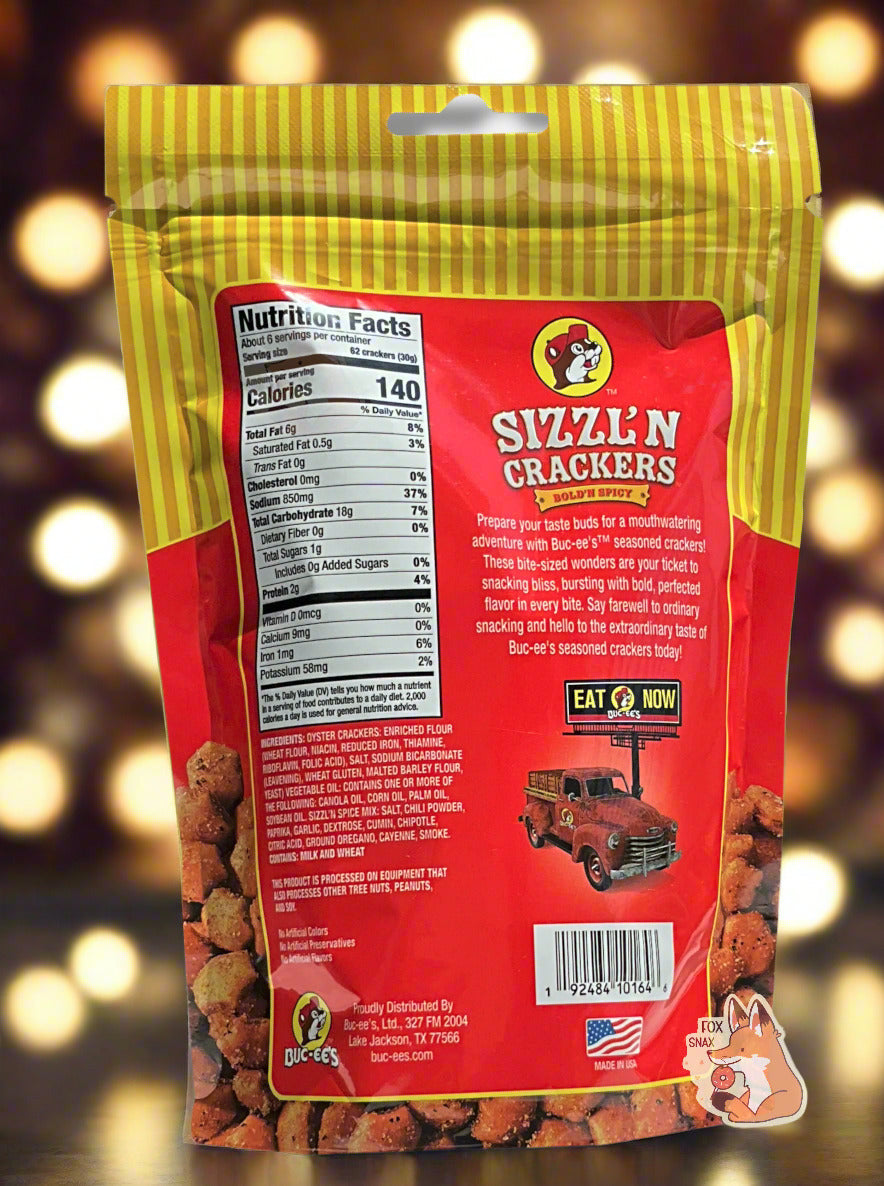 Crackers Sizzl'n de Buc-ee's - Snack Audacieux et Croustillant