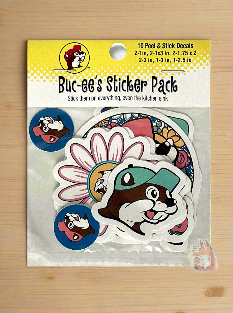 Buc-ee's Sticker Pack - Fun Decals for Every Surface