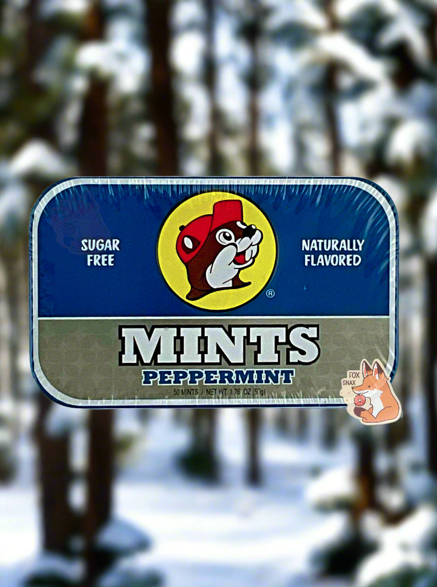 Mints à la menthe poivrée premium de Buc-ee's