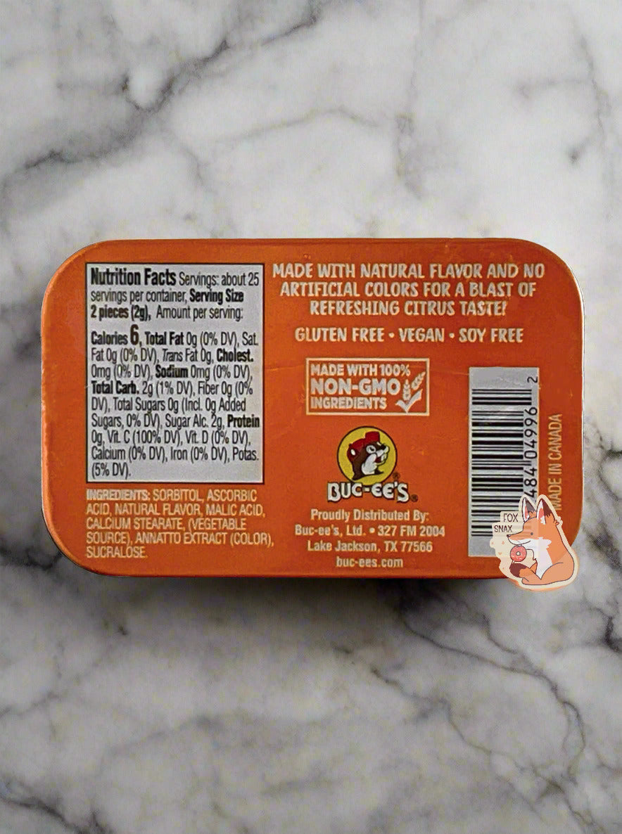Buc-ee's Orange Blast Sours - Zesty Citrus Treats