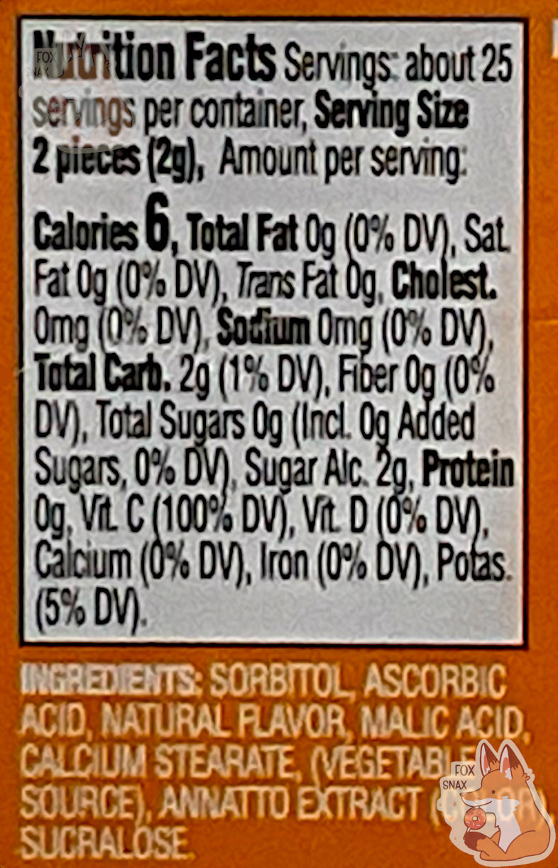 Buc-ee's Orange Blast Sours - Zesty Citrus Treats