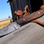 RANCHER’S ROSE – Exquisite Buckaroo Ranch Knife with Damascus Steel & Elegant Rosewood - Korvel