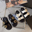 Buckle Open Toe Platform Sandals - Korvel