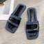 Buckle Trim Open Toe Sandals - Korvel