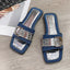 Buckle Trim Open Toe Sandals - Korvel