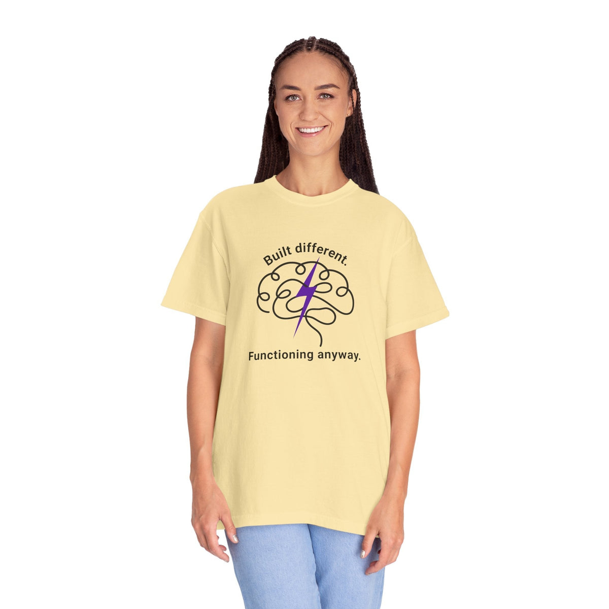 T-shirt en coton unisexe premium Built Different