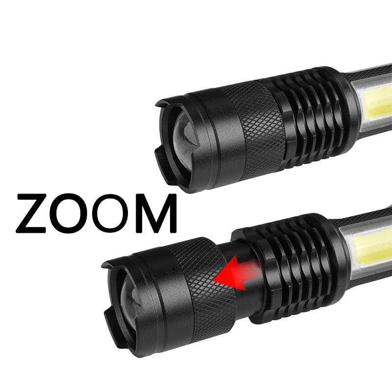 2000 Lumen Rechargeable LED Flashlight with Adjustable Focus - Waterproof Mini Torch for Outdoor Adventures - Korvel