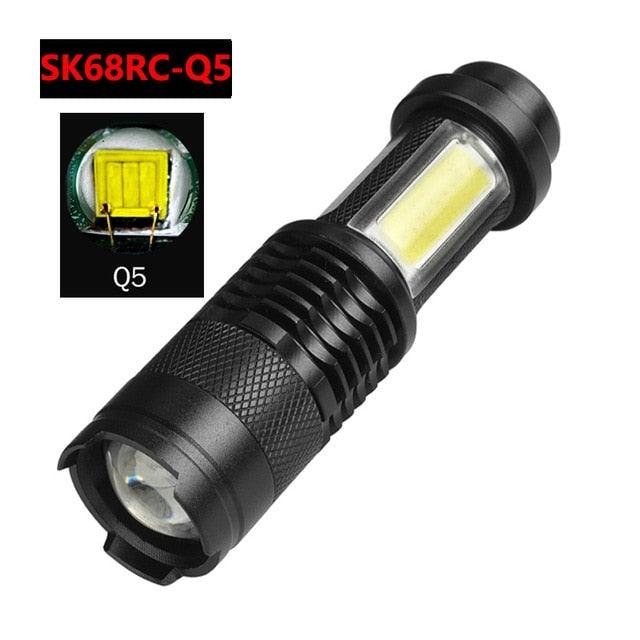 2000 Lumen Rechargeable LED Flashlight with Adjustable Focus - Waterproof Mini Torch for Outdoor Adventures - Korvel