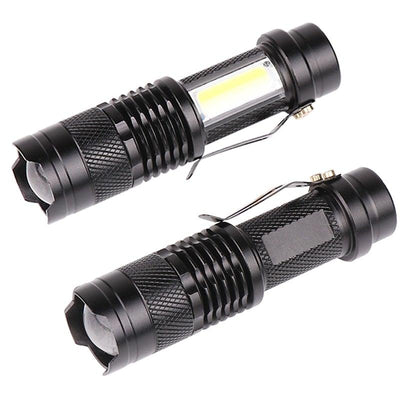 2000 Lumen Rechargeable LED Flashlight with Adjustable Focus - Waterproof Mini Torch for Outdoor Adventures - Korvel