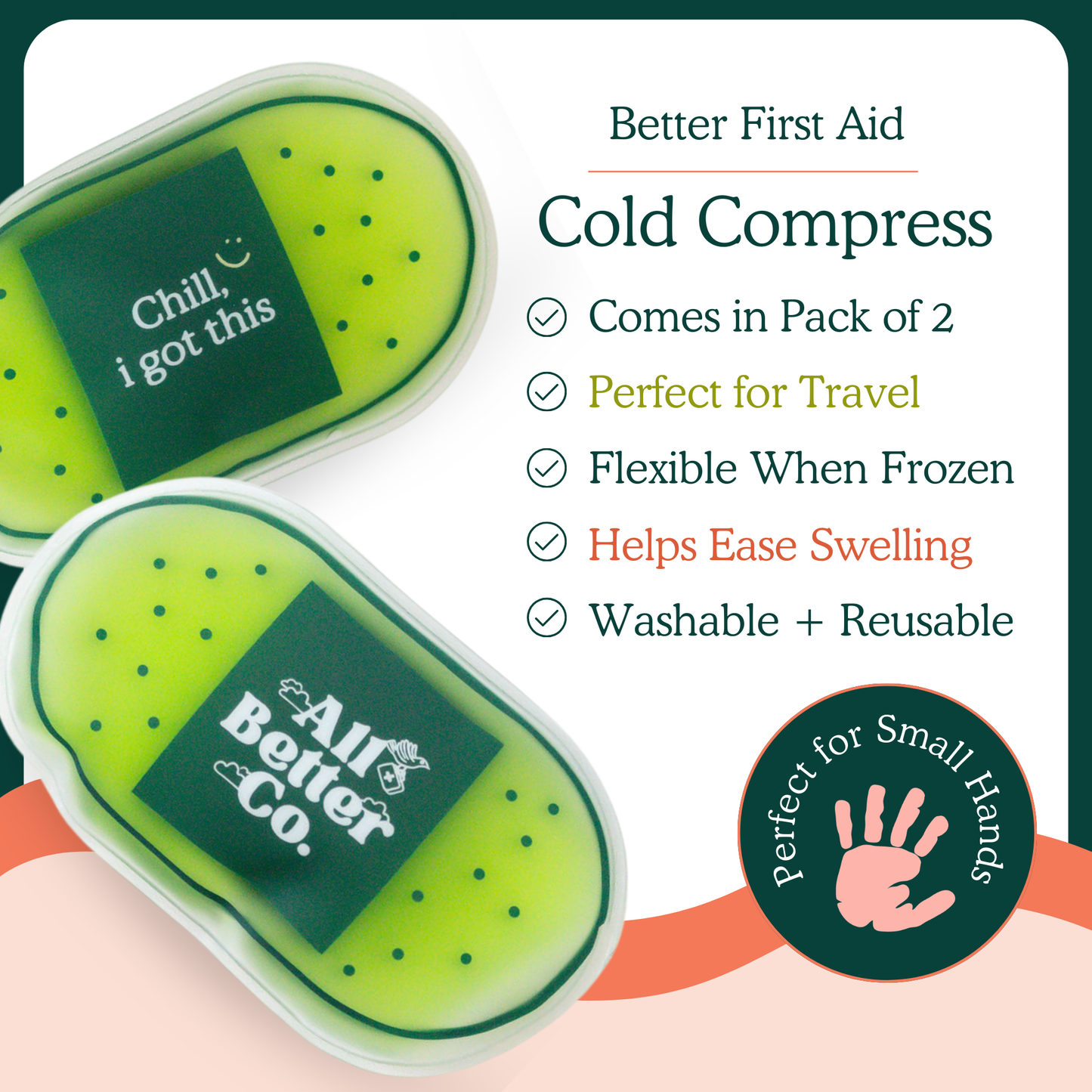 Soft Touch Cooling Relief Pack – Reusable Gel Ice Pack