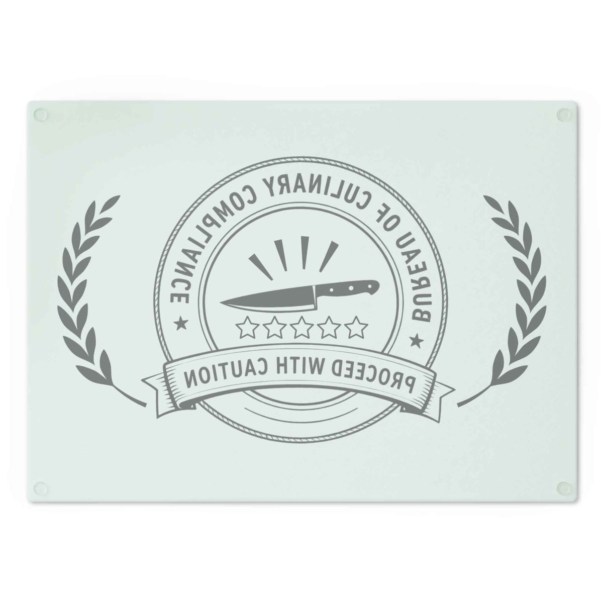 Bureau of Culinary Compliance Cutting Board – Proceed With Caution