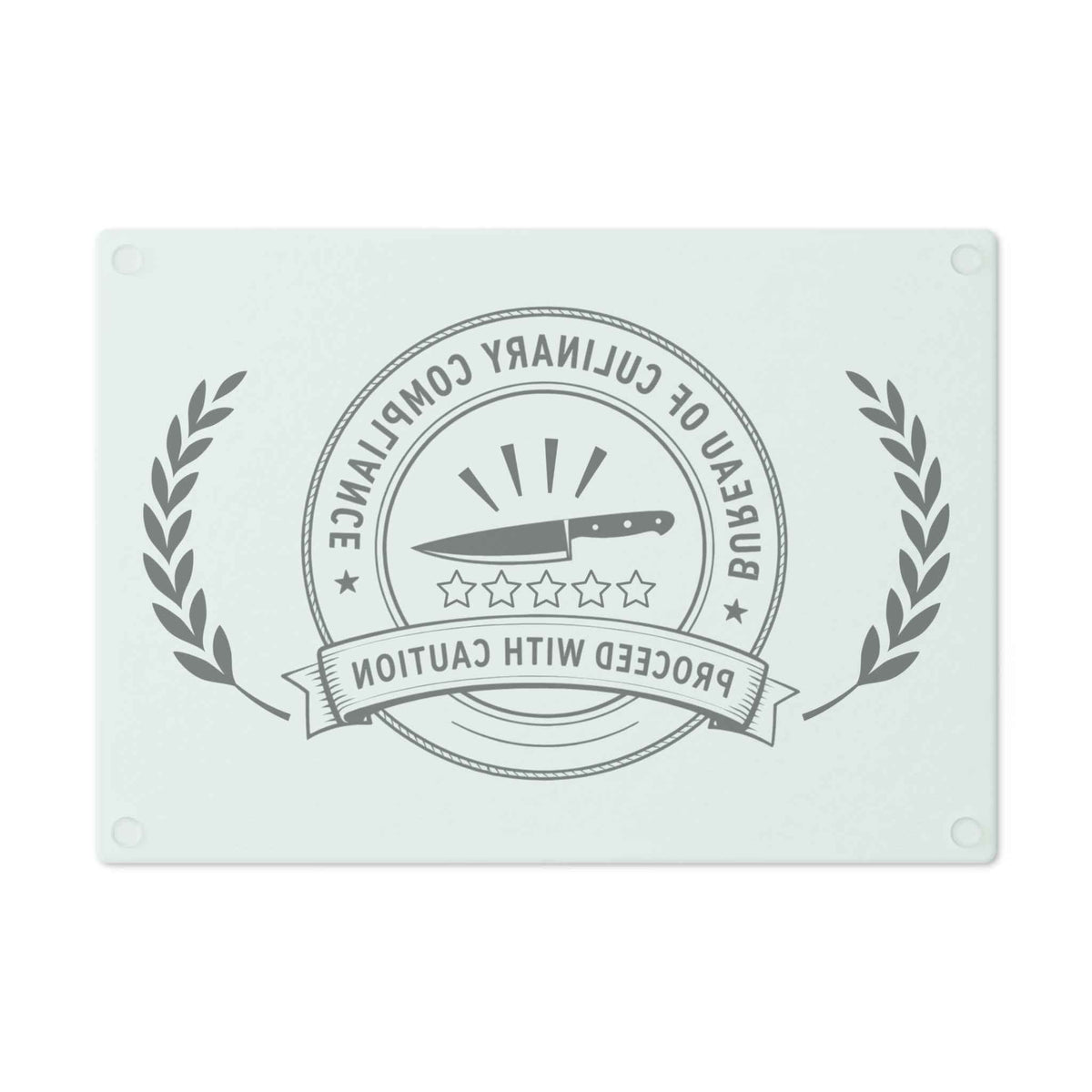 Bureau of Culinary Compliance Cutting Board – Proceed With Caution