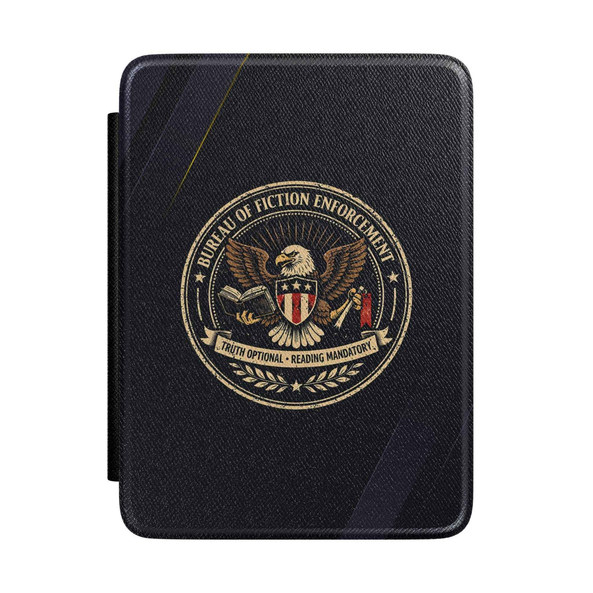 Funda para Kindle de la Oficina de Cumplimiento de Ficción - Cubierta con Sello Oficial