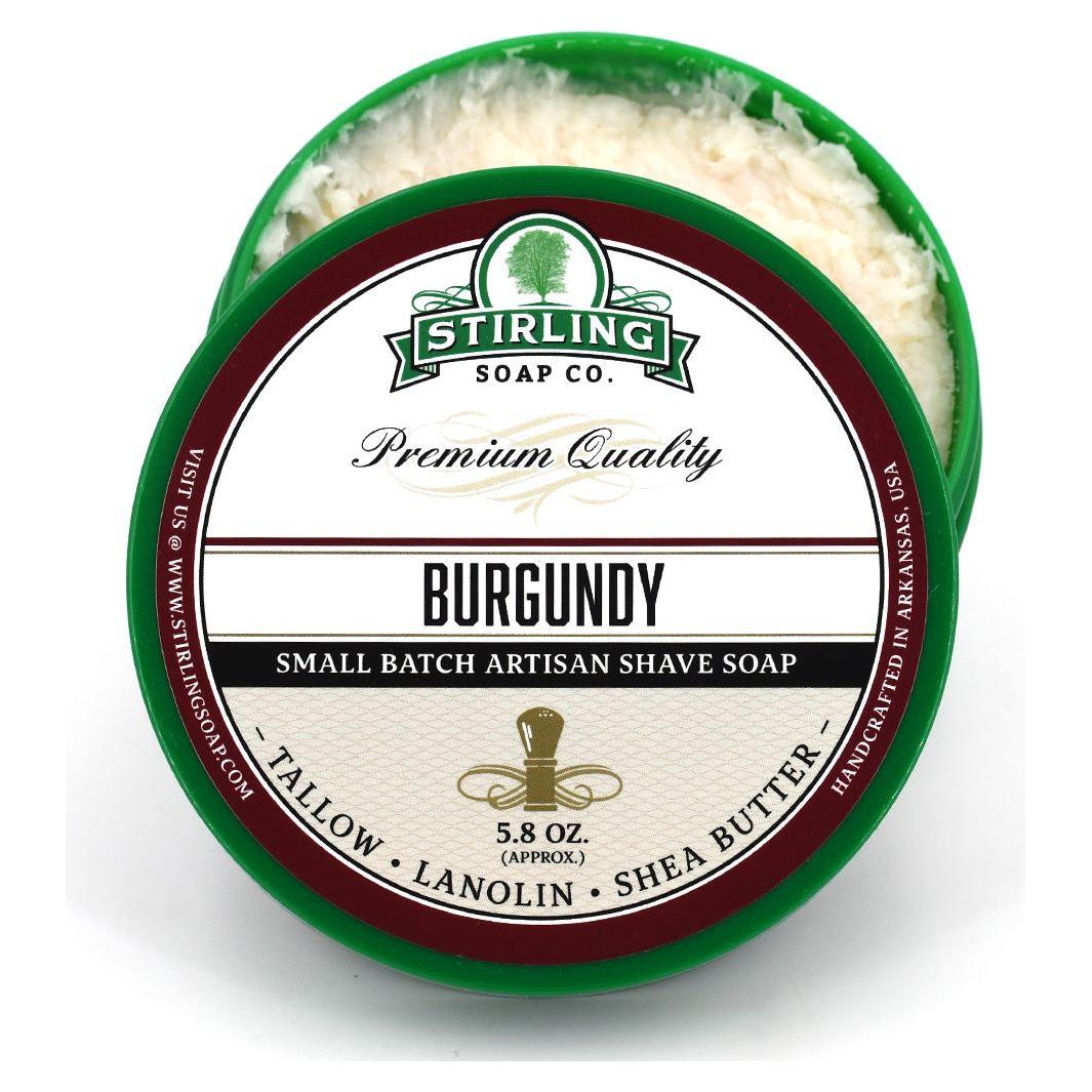 Colección de Afeitado Burgundy de Stirling Soap Co.