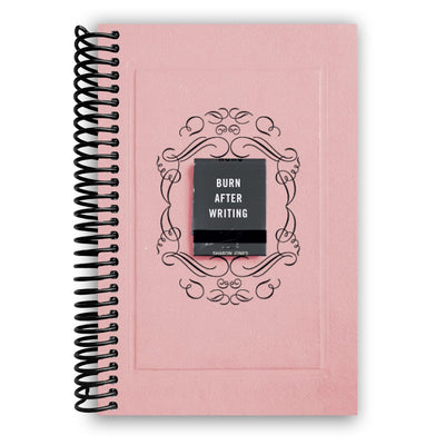 Unleash Your Thoughts: Burn After Writing (Pink) Spiral Bound Journal - Korvel