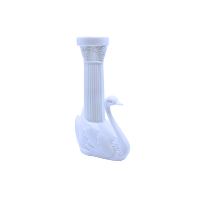 Bush Style - 4-1/2" Swan Pillars Only- Color: White  Pack: 36 pcs - Korvel