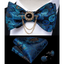 Elegant Gold and Black Pattern Silk Bowtie Set for Men