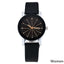 Montre Quartz de Luxe pour Couples avec Rhinestones - Montre en Cuir Élégante