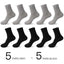 Calcetines de Crew de Algodón Blanco Premium - 10 Pares para Hombres
