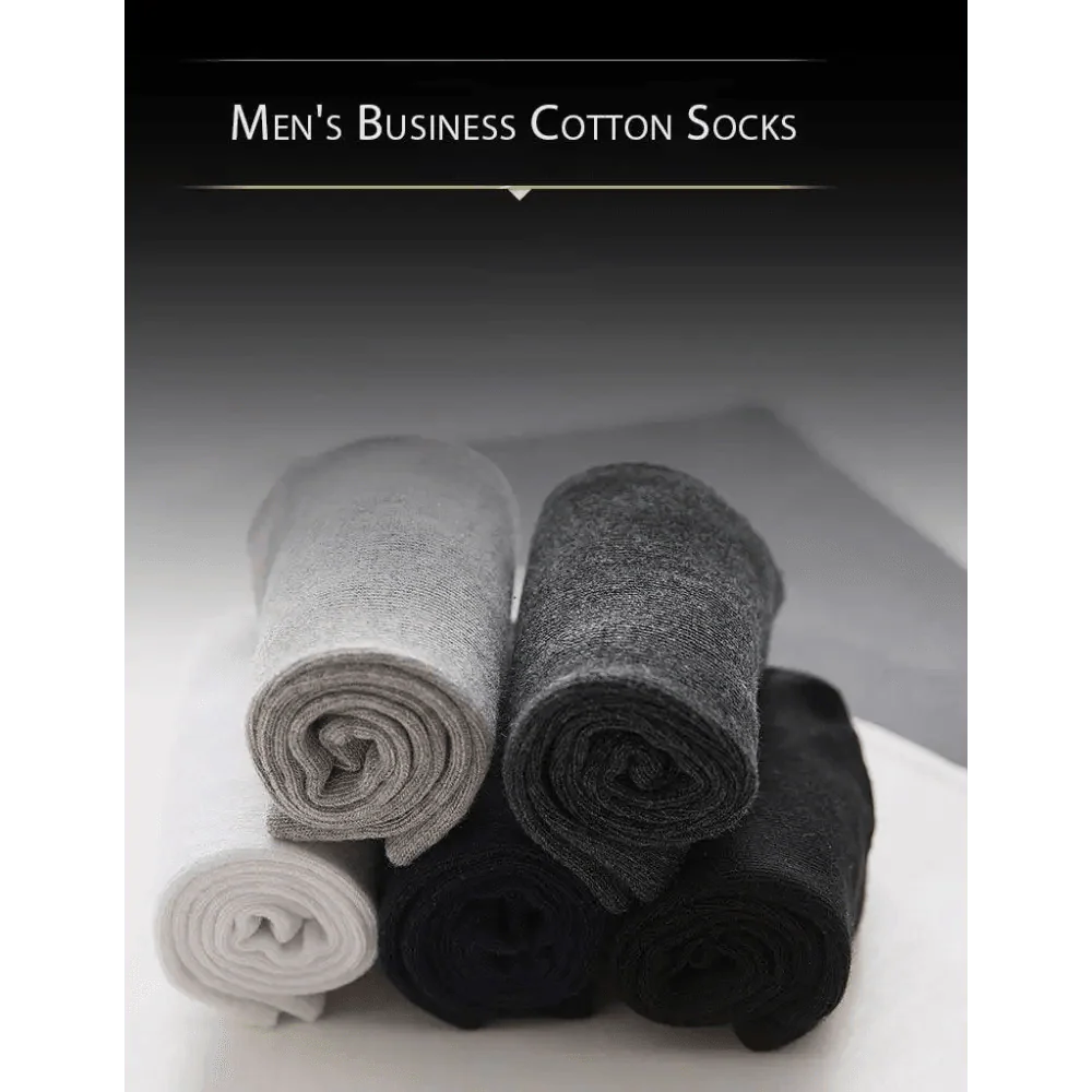 Calcetines de Crew de Algodón Blanco Premium - 10 Pares para Hombres