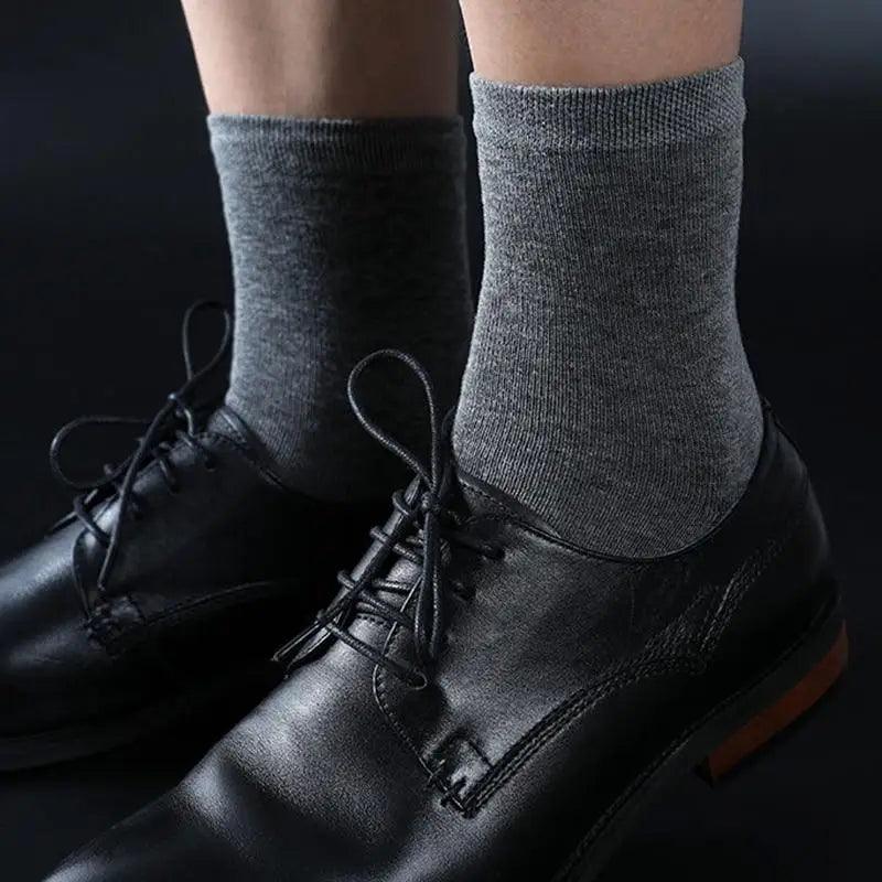 Calcetines de Crew de Algodón Blanco Premium - 10 Pares para Hombres