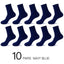 Calcetines de Crew de Algodón Blanco Premium - 10 Pares para Hombres