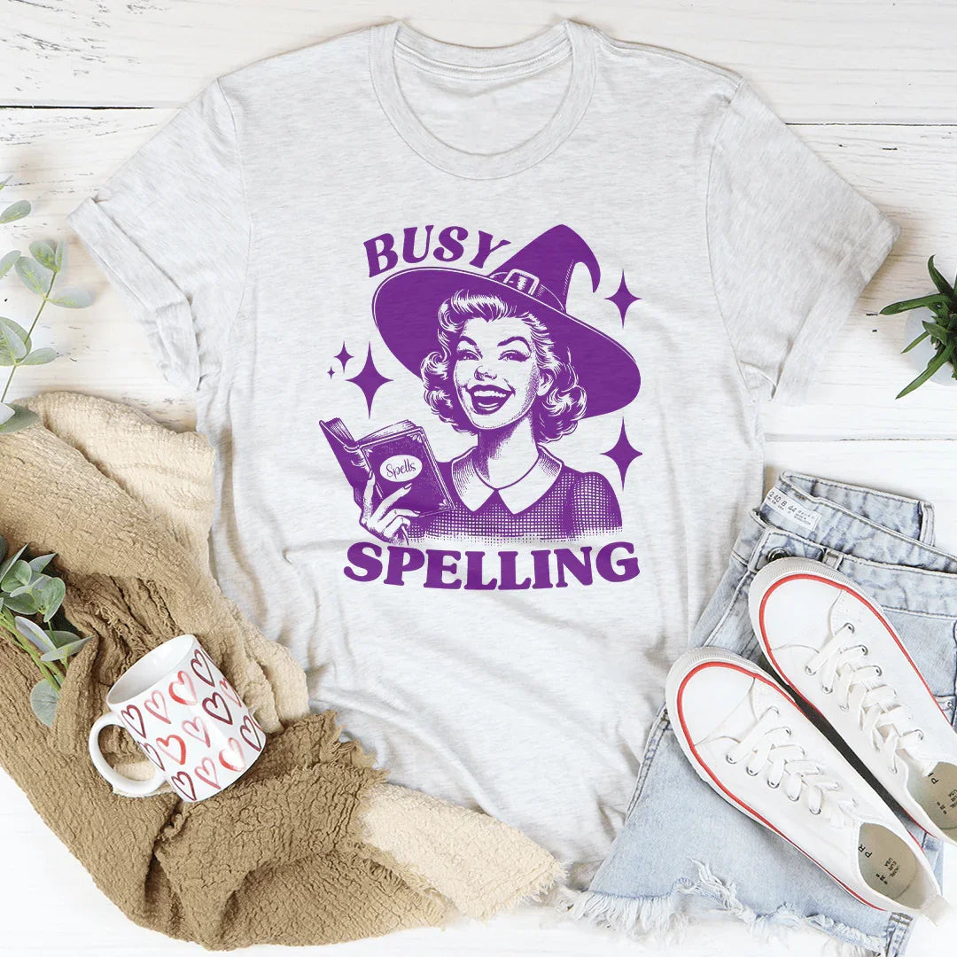 Camiseta de ortografía ocupada