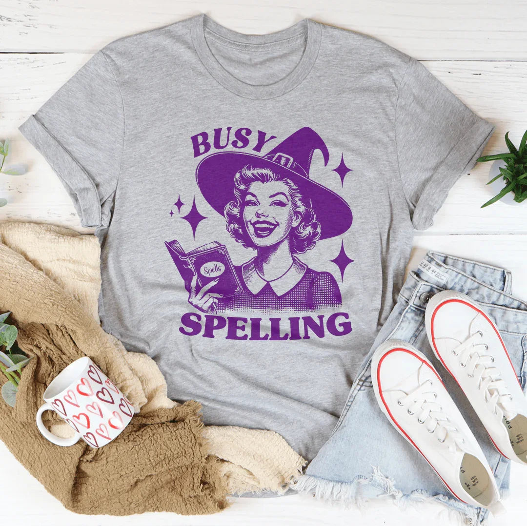 Camiseta de ortografía ocupada