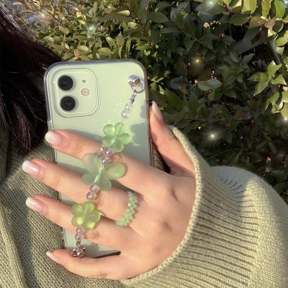 Butterfly Chain Flower Bracelet Phone Case for iPhone