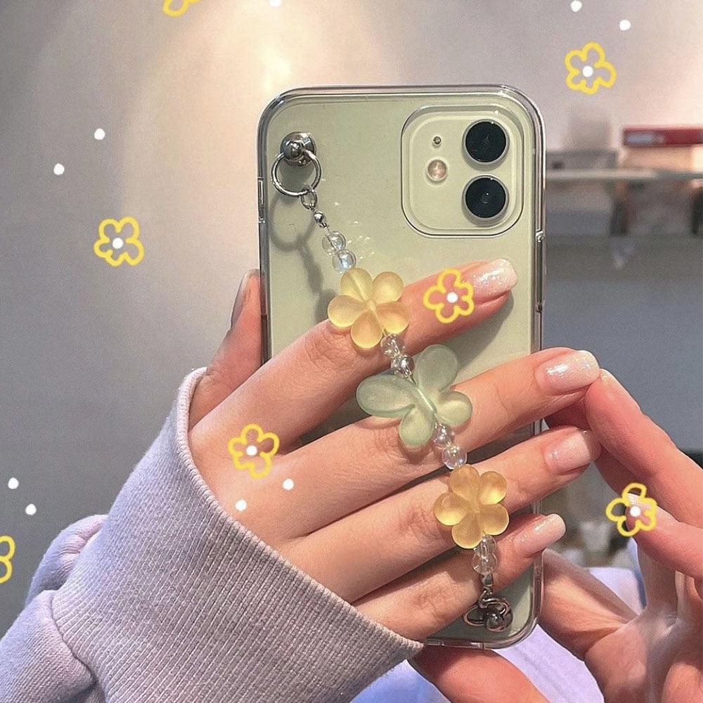 Butterfly Chain Flower Bracelet Phone Case for iPhone