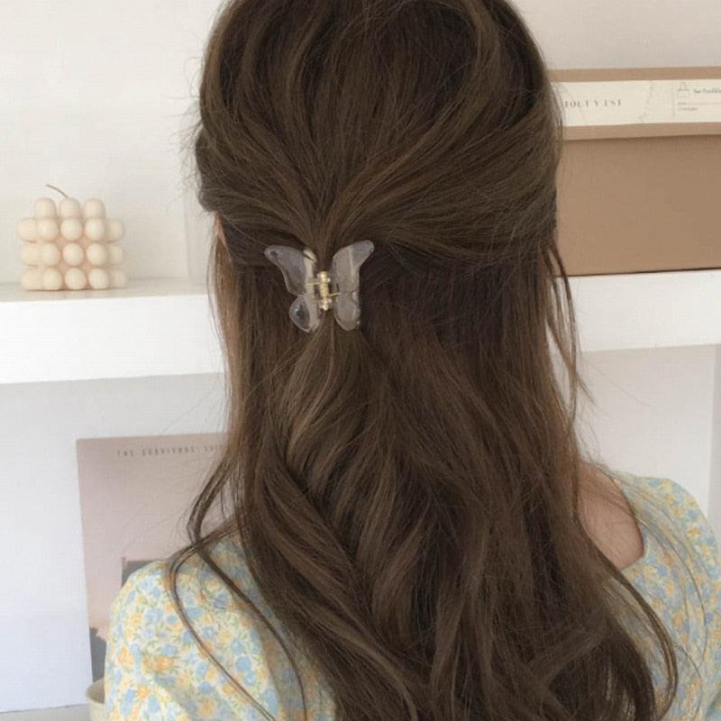 Elegant Butterfly Hair Clip - Premium Acrylic Accessory