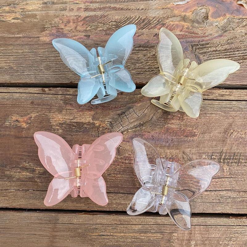 Elegant Butterfly Hair Clip - Premium Acrylic Accessory