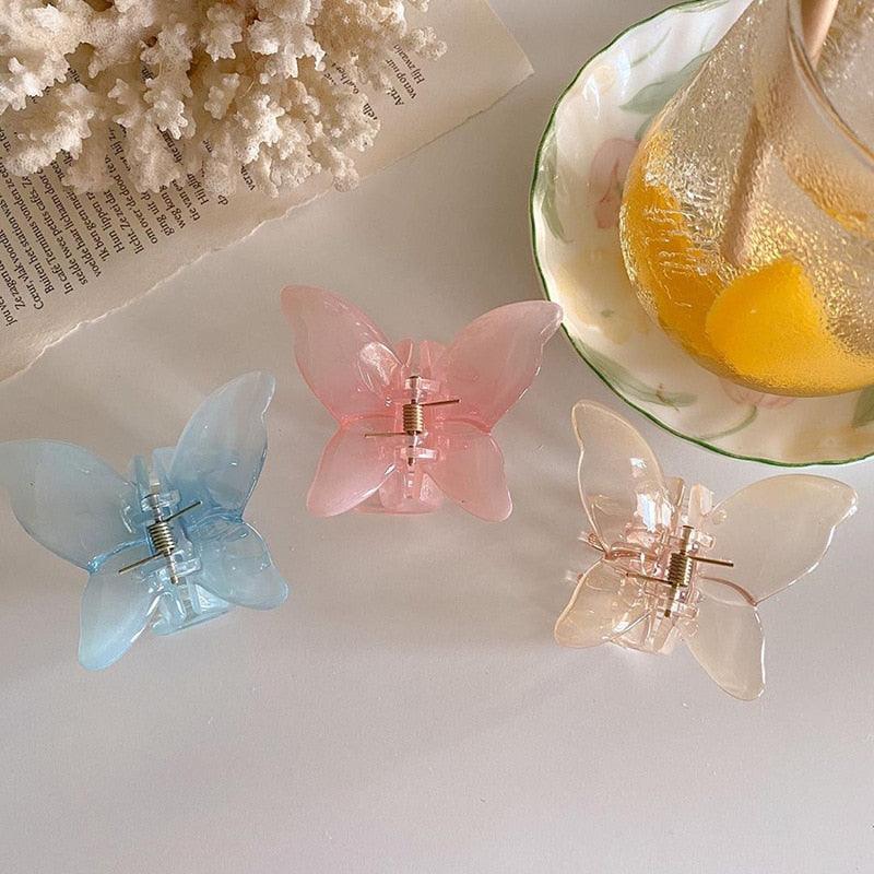 Elegant Butterfly Hair Clip - Premium Acrylic Accessory