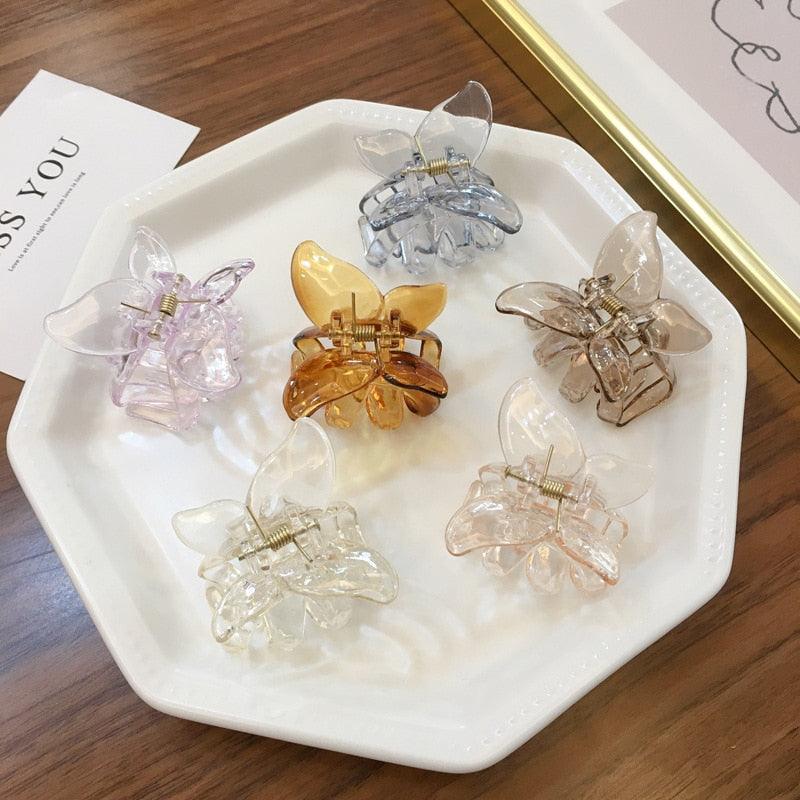 Elegant Butterfly Hair Clip - Premium Acrylic Accessory