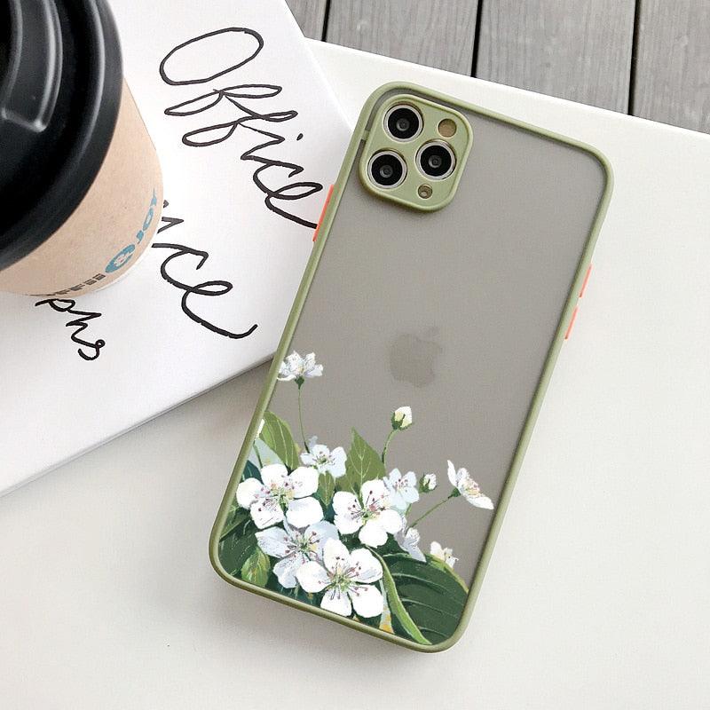 Butterfly Lavender Flower Phone Case for iPhone 13 Mini & 14 Pro Max