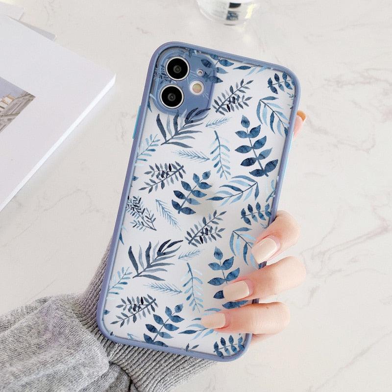 Butterfly Lavender Flower Phone Case for iPhone 13 Mini & 14 Pro Max