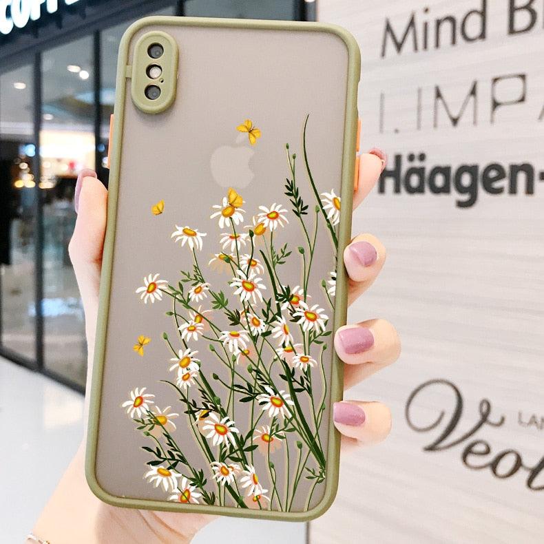 Butterfly Lavender Flower Phone Case for iPhone 13 Mini & 14 Pro Max