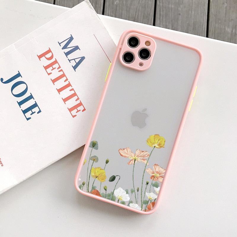Butterfly Lavender Flower Phone Case for iPhone 13 Mini & 14 Pro Max