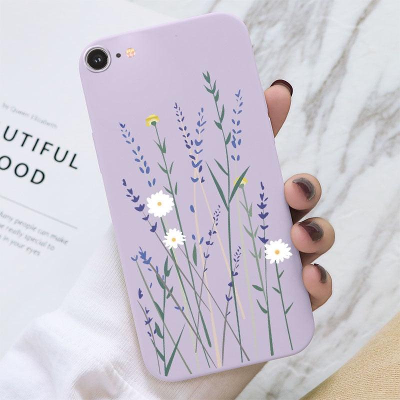 Coque de téléphone mobile tendance avec motif papillon pour iPhone 7/8/SE