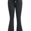 Button Fly High Waist Flare Jeans - Korvel