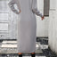 Button knit sweater dress fashionable temperament commuting women's sweater women - Korvel