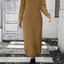 Button knit sweater dress fashionable temperament commuting women's sweater women - Korvel