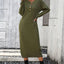 Button knit sweater dress fashionable temperament commuting women's sweater women - Korvel