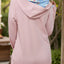 Button printed hooded women's hoodie - Korvel