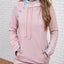 Button printed hooded women's hoodie - Korvel