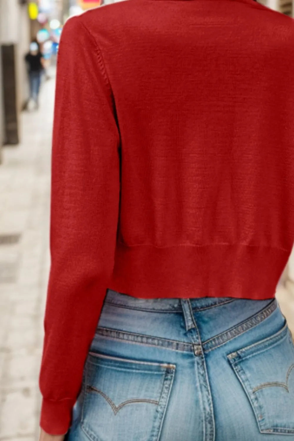Button Up Long Sleeve Cardigan - Korvel
